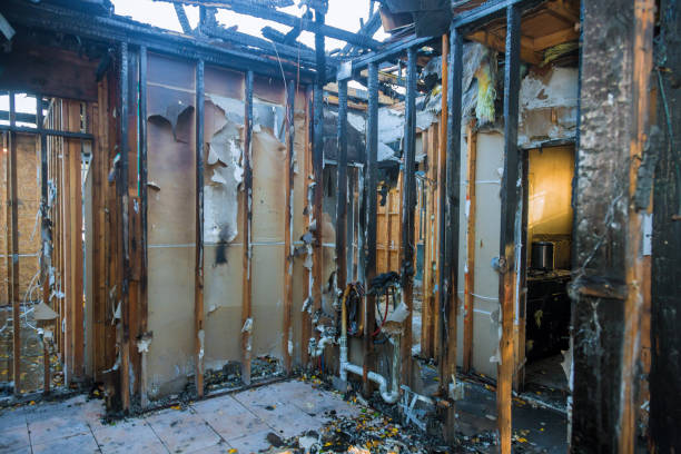 Professional Fire Damage Restoration technician working in Sugarland Run, VA